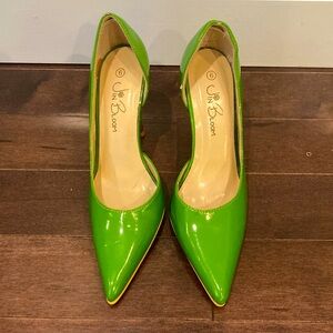 Women’s Green Jin Bloom Dress Heels Size 6 - Like New